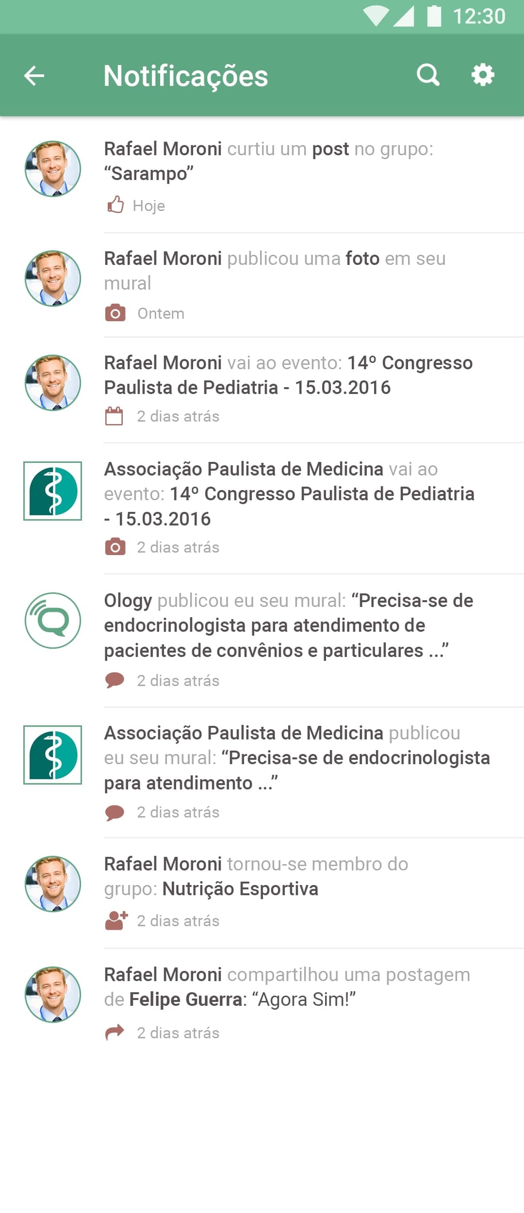 O aplicativo móvel foi construído usando o reagente nativo e cobriu todas as funcionalidades da web.