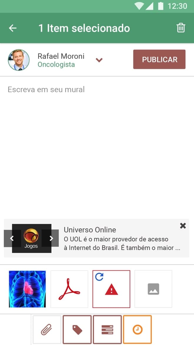 O aplicativo móvel foi construído usando o reagente nativo e cobriu todas as funcionalidades da web.