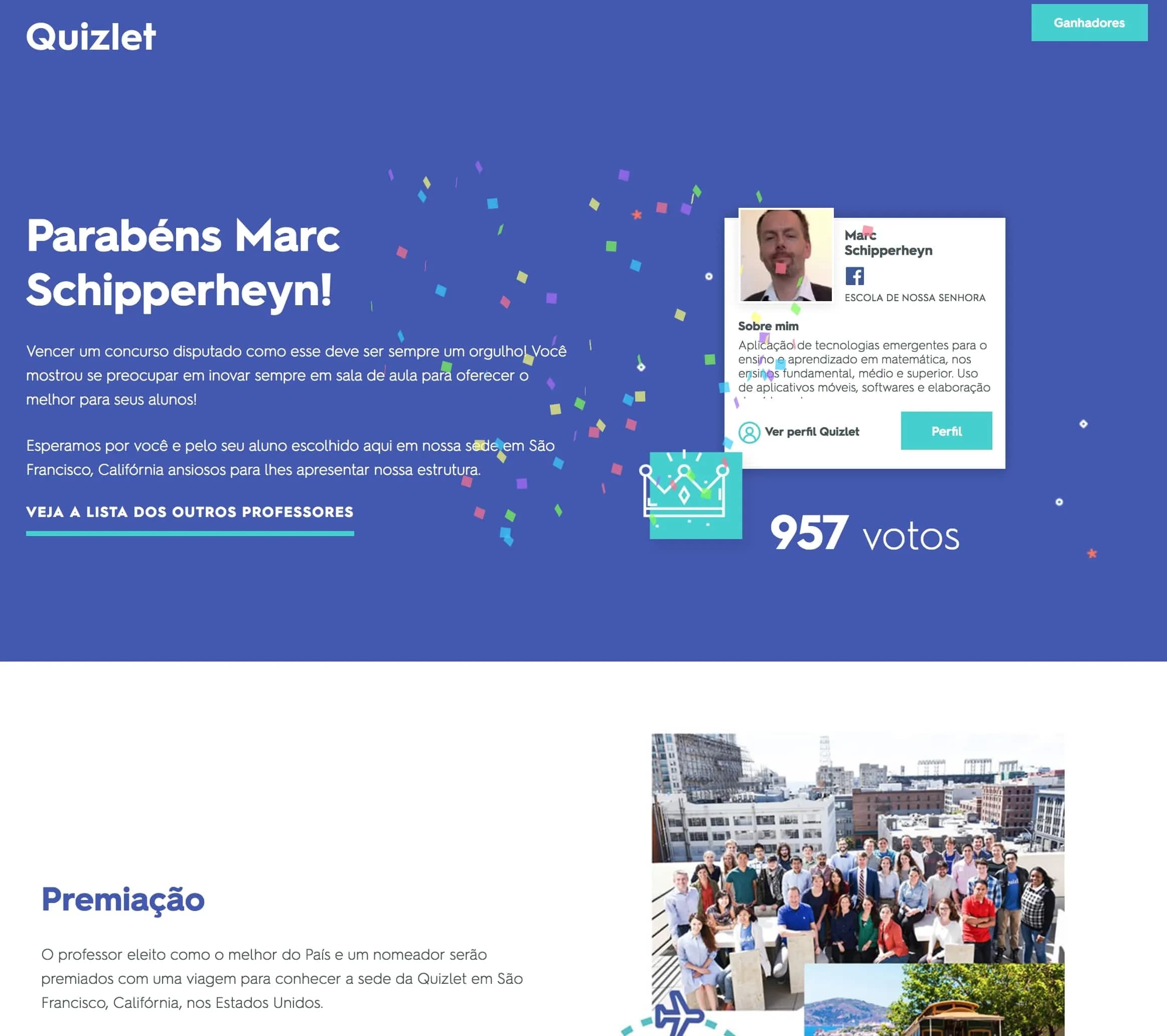 We designed and implemented the website, including an administration module to manage the campaign.