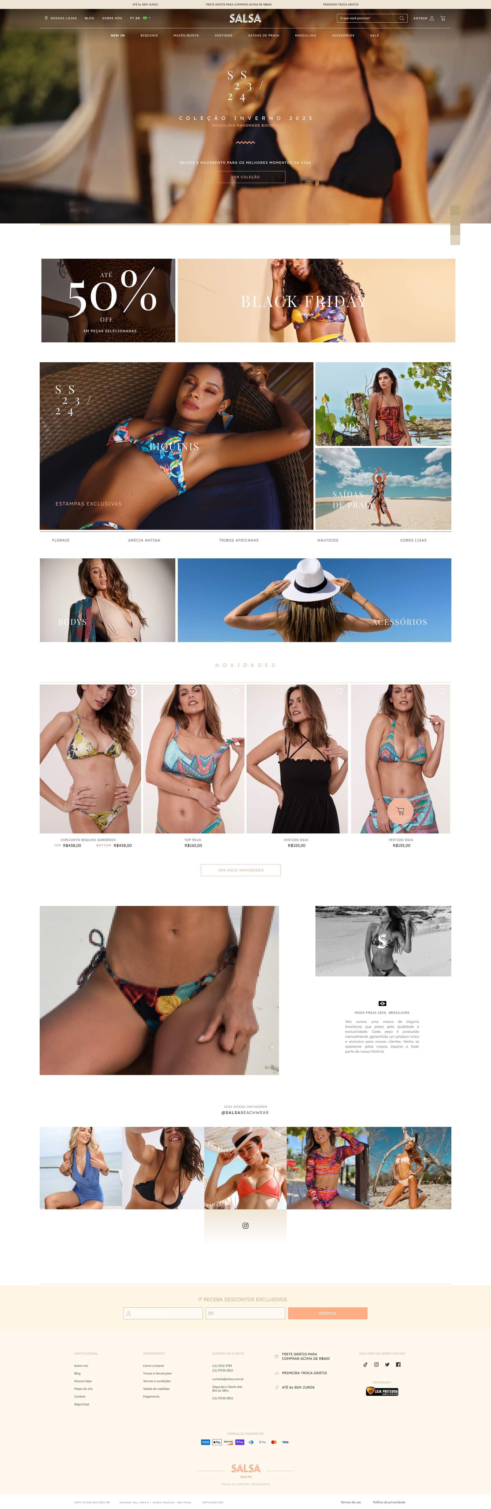 Salsa E-commerce – Digital Transformation and Premium Beachwear