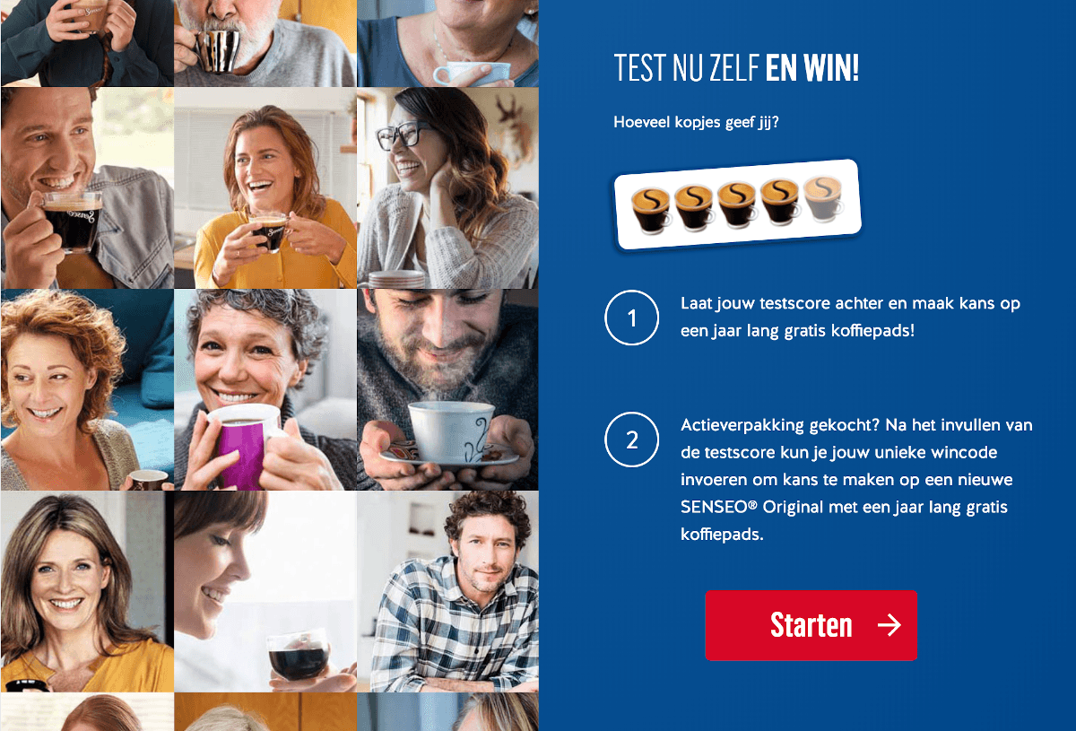 O conceito envolveu sugerir que Senseo foi testado como o melhor e mostrar os usuários que pensaram assim e o porquê.