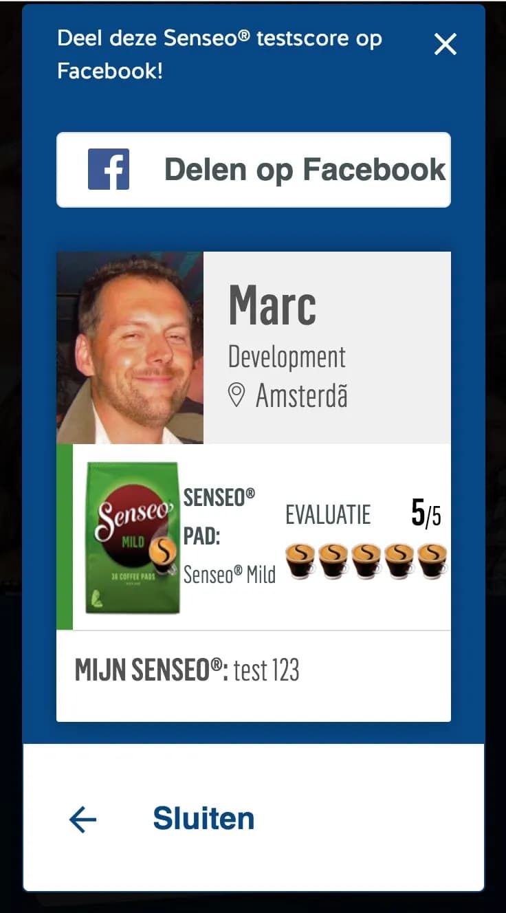The website included a mobile optimized version.