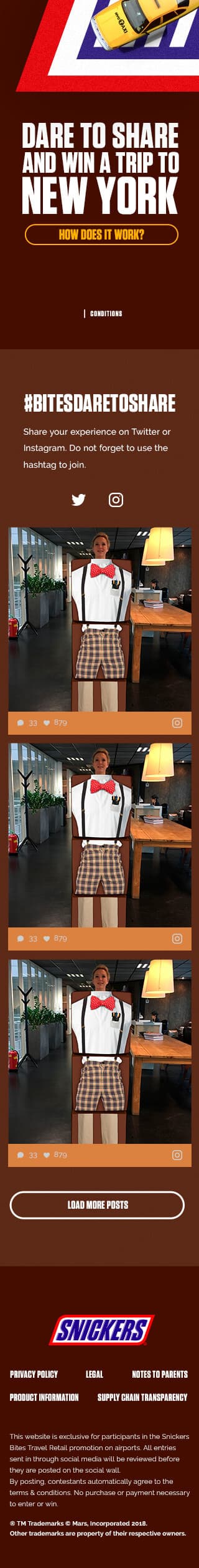 Social Sharing was promoted using a Social Wall.