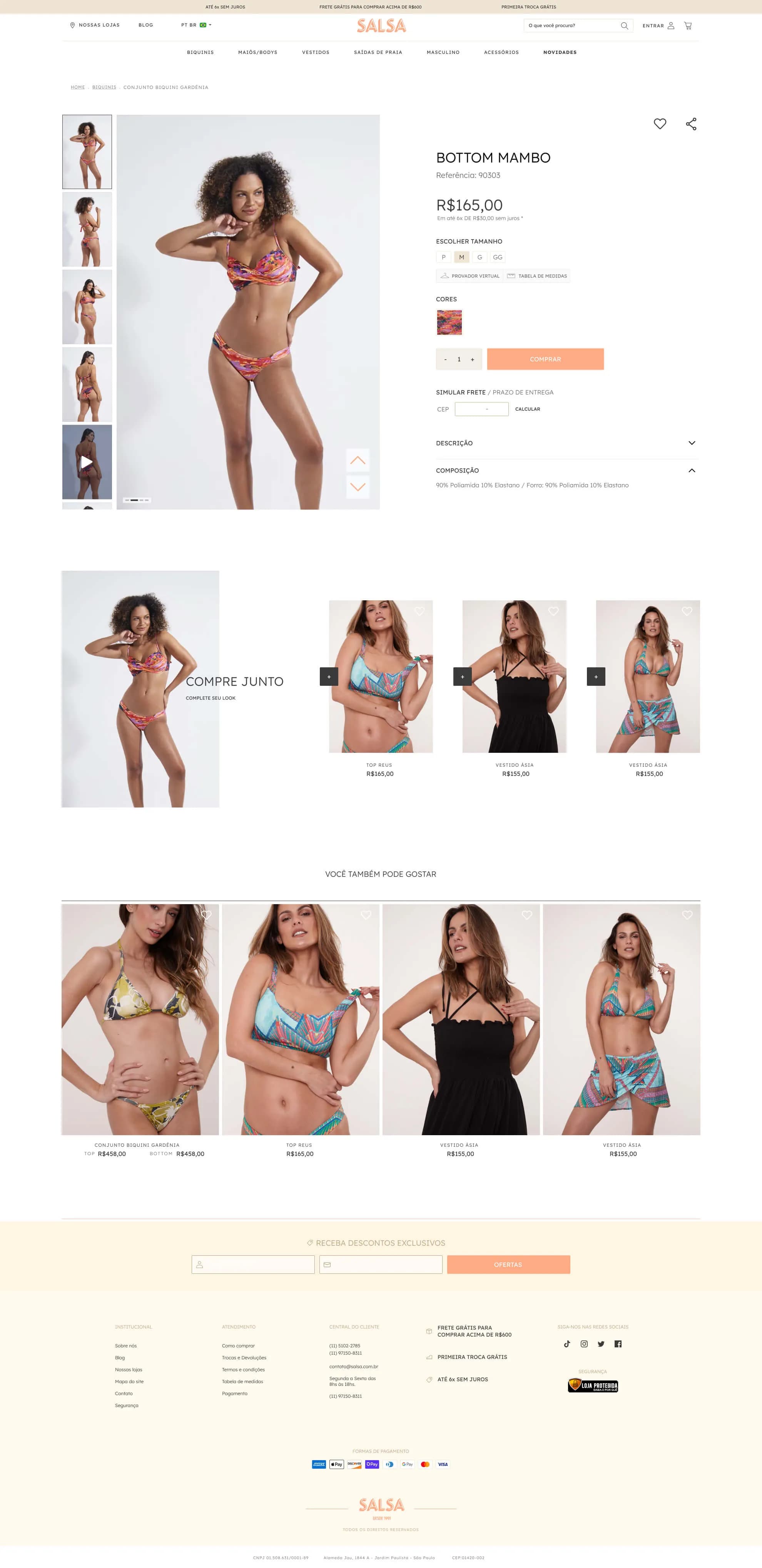 Salsa E-commerce – Transformação Digital e Beachwear Premium screenshot 2